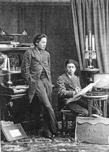 Chekhov_with_brother_1882